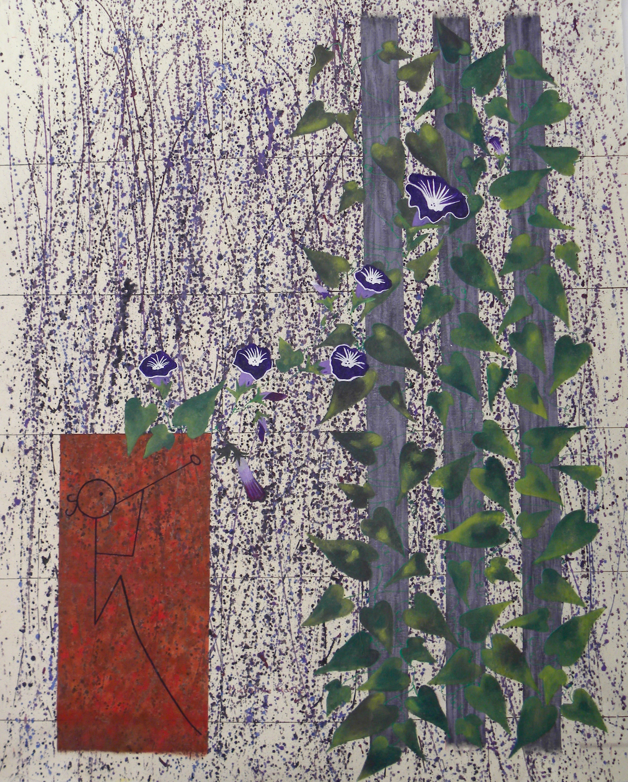 Série : Las Galeras
Titre : Chant des fleurs
Médium : Acrylique / toile galerie
Dimensions : L 76 X H 93 X 4 cm